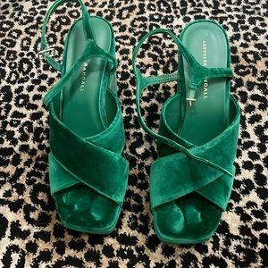 Loeffler Randall Size 8.5 Green platform shoes